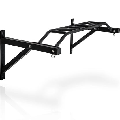 Docooler 47" Pull Up Bar Wall Mounted Multi-Grip w/Hangers for Punching Strength Training