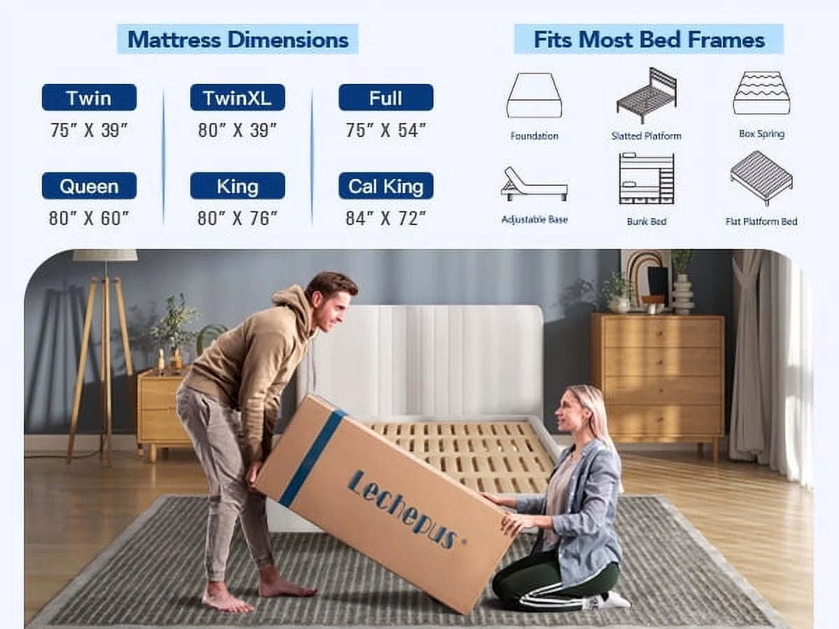 DIGLANT 14 Inch Queen Medium Plush Hybrid Mattress,Cooling Gel Memory Foam with Individually Pocket Springs, Soft Fabric Mattress Queen size for Pressure Relief, Mattress in box, CertiPUR-US