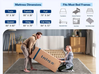 DIGLANT 14 Inch Queen Medium Plush Hybrid Mattress,Cooling Gel Memory Foam with Individually Pocket Springs, Soft Fabric Mattress Queen size for Pressure Relief, Mattress in box, CertiPUR-US