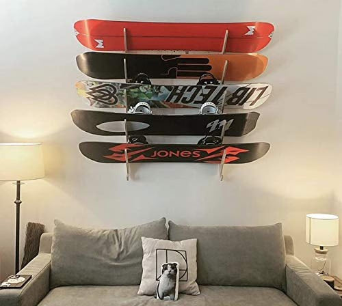 The Lifty Snowboard Wall Rack (Holds 5)