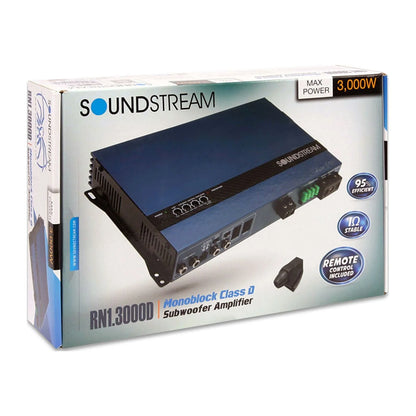 SoundStream Rubicon Nano 3000 W Class D 1 Channel Car Audio Amplifier