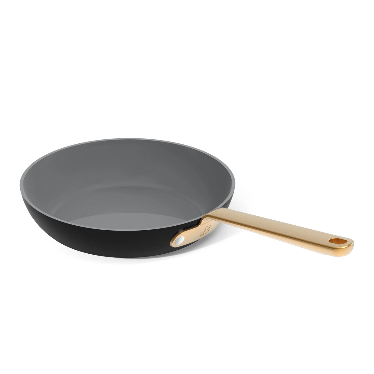 Beautiful 12pc Ceramic Non-Stick Cookware Set with Strainer Lids, White Icing by Drew Barrymore