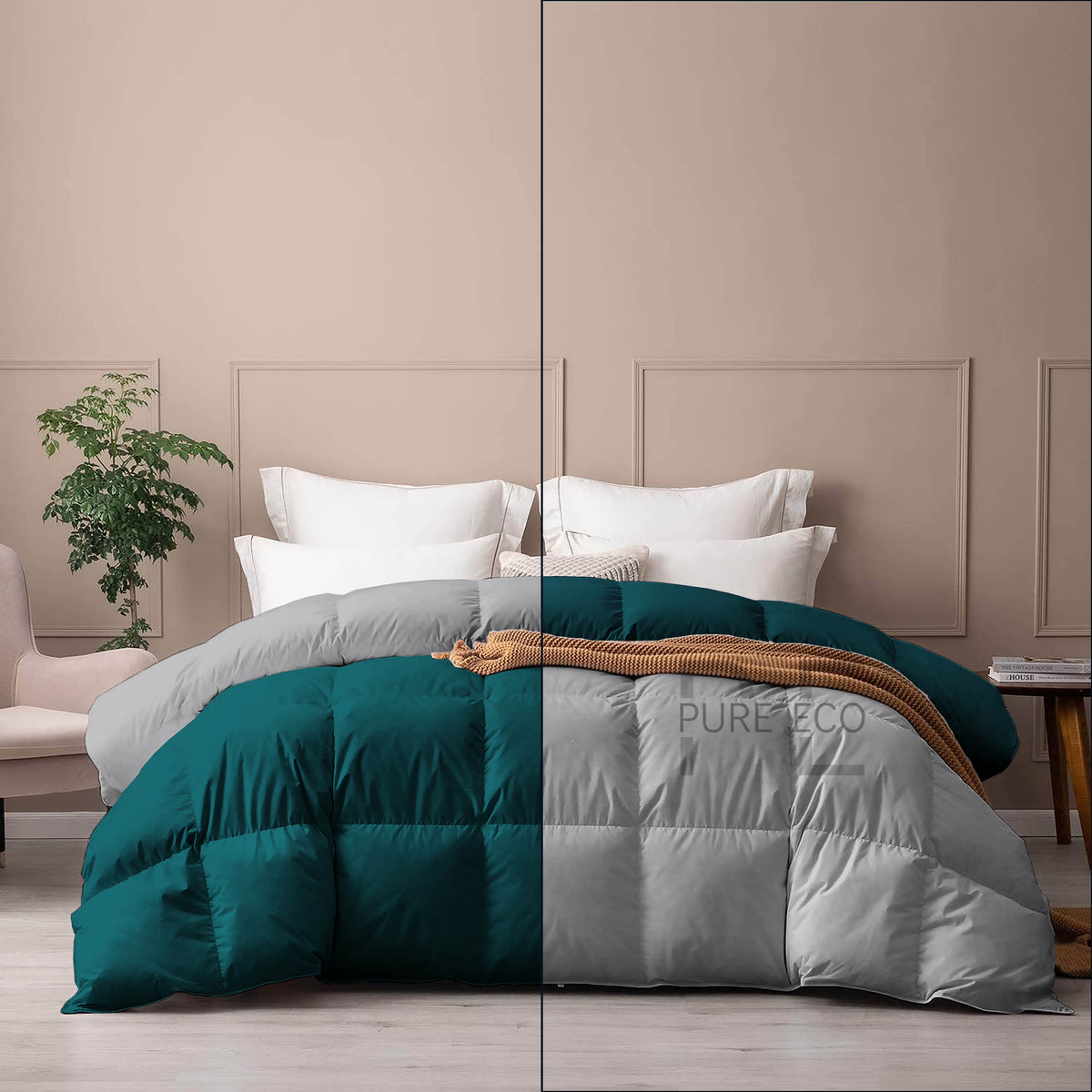 Ayanshi Hotel Bedding Comforter Twin Size, Duvet Insert, Quilted Comforter with Corner Tabs, All Season Lightweight Quilt, Down Alternative Hotel Comforter Twin Size 68X90 Baby Pink