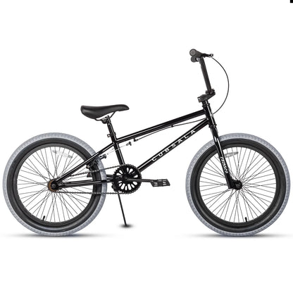 cubsala 20 in Freestyle BMX Kids Bike for Age 6-14 Years Old Boys Girls , Black & Green