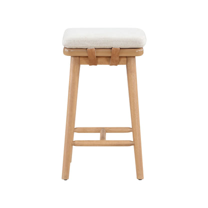 Better Homes & Gardens Springwood Barstool, Set of 2, Light Honey Finish