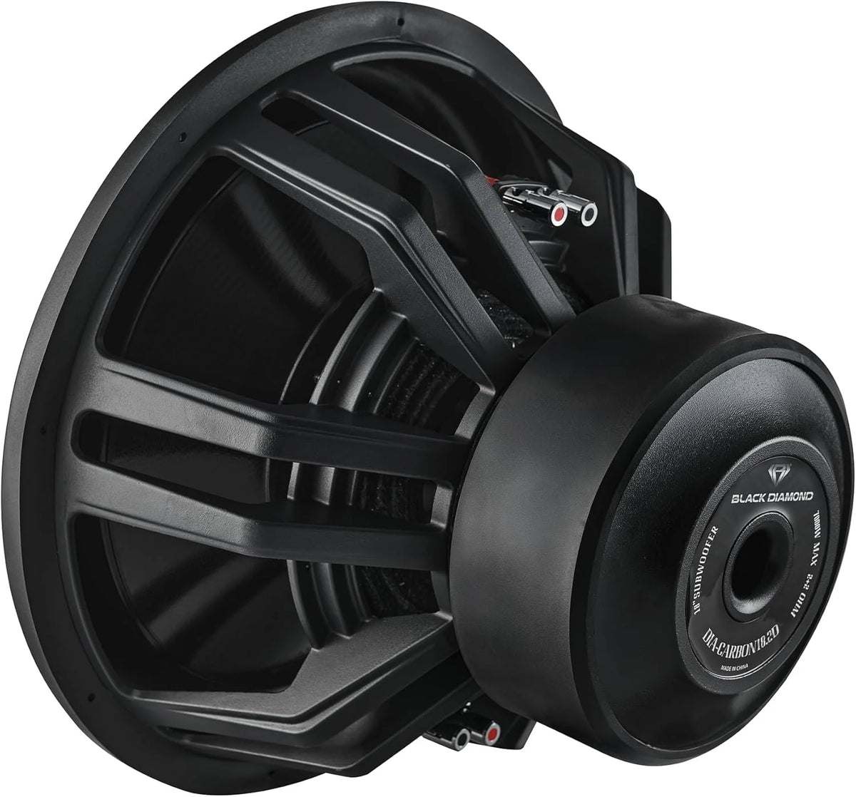 Black Diamond DIA-CARBON15.1D 15" High Excursion Carbon Fiber Subwoofer 3500W RMS - 7000W MAX | 2-Ohm DVC - Competition-Grade Pro Audio Subwoofer for Extreme Bass