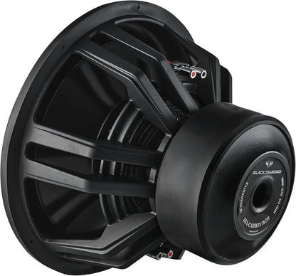 Black Diamond DIA-CARBON15.1D 15" High Excursion Carbon Fiber Subwoofer 3500W RMS - 7000W MAX | 2-Ohm DVC - Competition-Grade Pro Audio Subwoofer for Extreme Bass