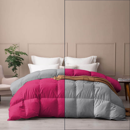 Ayanshi Hotel Bedding Comforter Twin Size, Duvet Insert, Quilted Comforter with Corner Tabs, All Season Lightweight Quilt, Down Alternative Hotel Comforter Twin Size 68X90 Baby Pink