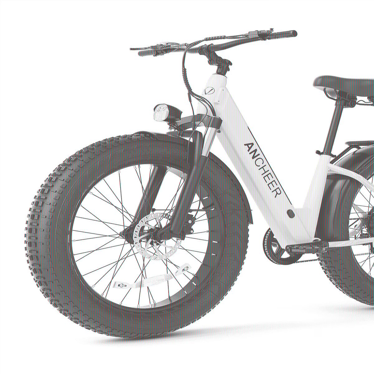 ANCHEER Electric Bike for Adults, 750W Ebike, 28MPH 60Miles Electric Mountain Bike, 26" Fat Tire Electric Bicycle with 48V 15AH Battery, Rear Rack, Lockable Suspension Fork,7 Speed, UL2849