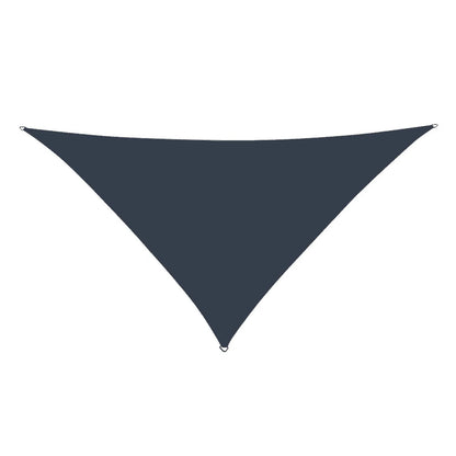 Coolaroo Premium Outdoor Sun Shade Sail with Hardware Kit 95% UV Block Protection for Backyard, Garden, Patio, 16'5" Triangle, Stone