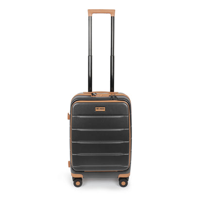 Carry On Luggage 22 x 14 x 9 Airline Approved Lightweight Hardside Spinner Luggage with TSA Lock and Laptop Compartment, Beige, CY2431