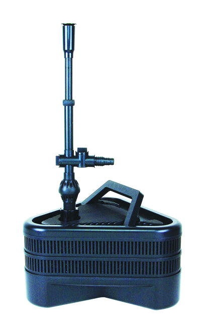 Pond Filter ALL-IN-ONE TRIPLE with UV Sterilizer for up to 2000 Gallons Pond - Includes Quiet One 4000 Pump