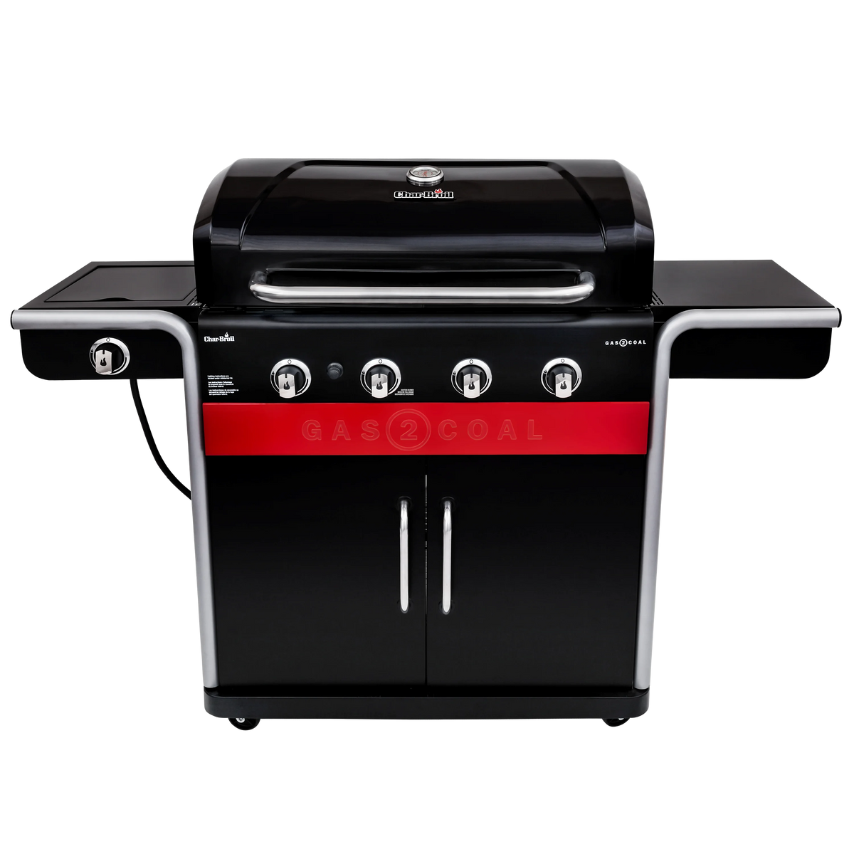 Gas2Coal 4-Burner LP Gas & Charcoal Outdoor Combination Grill