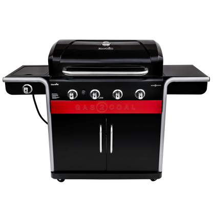 Gas2Coal 4-Burner LP Gas & Charcoal Outdoor Combination Grill
