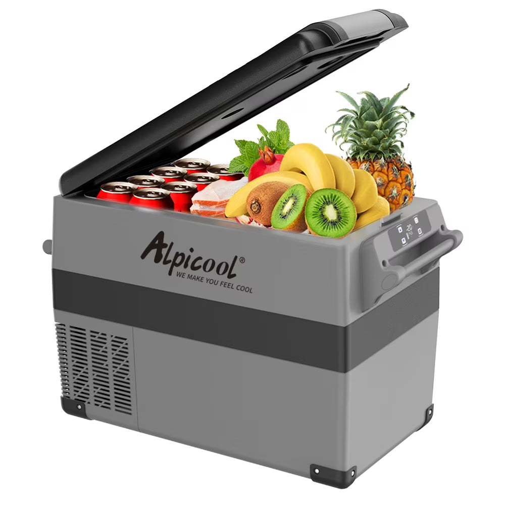 Alpicool CF55 Portable Refrigerator 12 Volt Car Freezer 58 Quart(55 Liter) Vehicle, Car, Truck, RV, Boat, Mini fridge freezer for Driving, Travel, Fishing, Outdoor -4��F to 68��F