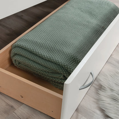 Sauder Beginnings Twin Platform Bed, Soft White Finish