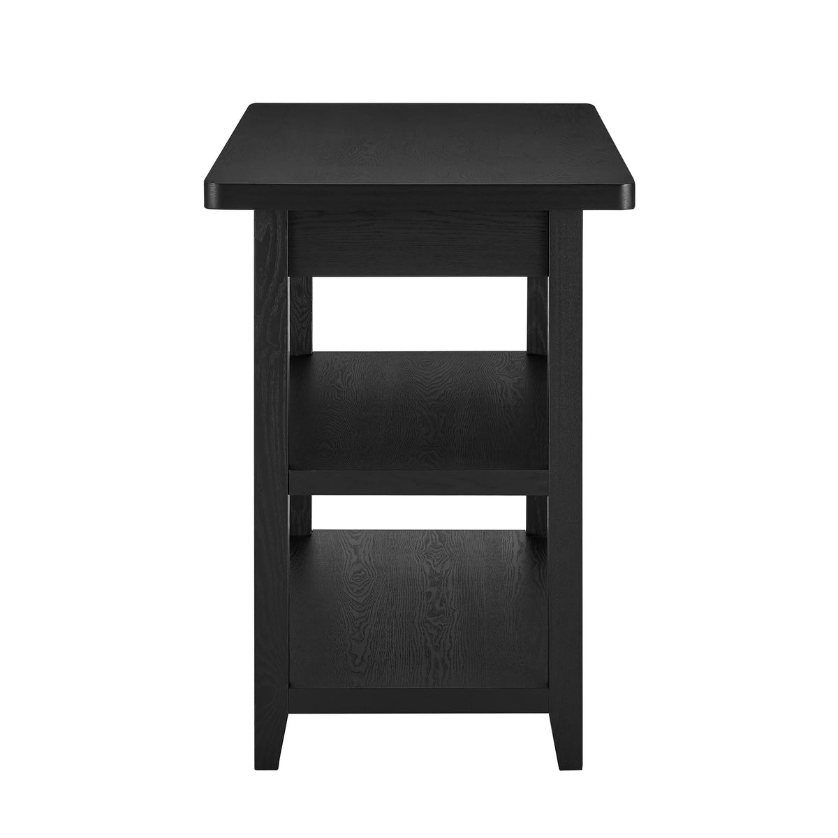 Better Homes & Gardens Reading Wood Kitchen Island with 2 Shelves and Drawers, Walnut Color