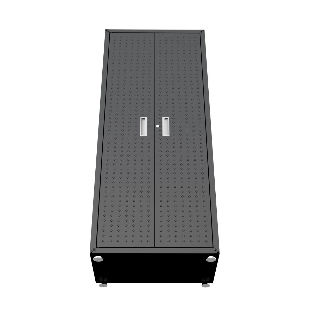 Fortress Textured Metal 75.4" Garage Cabinet with 4 Adjustable Shelves y