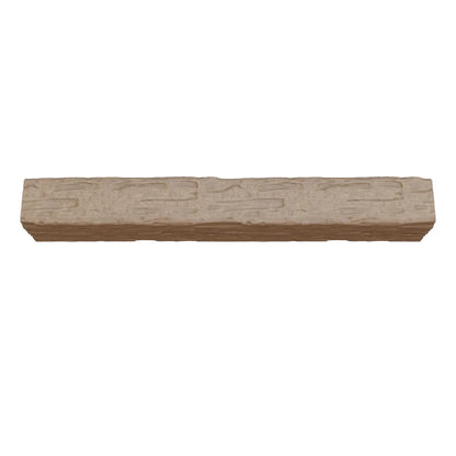 Ekena Millwork 3 1/2"W x 3 1/2"H x 120"L 3-Sided (U-Beam) Salvaged Timber HeritageTimber Faux Wood Ceiling Beam, Kona Brown