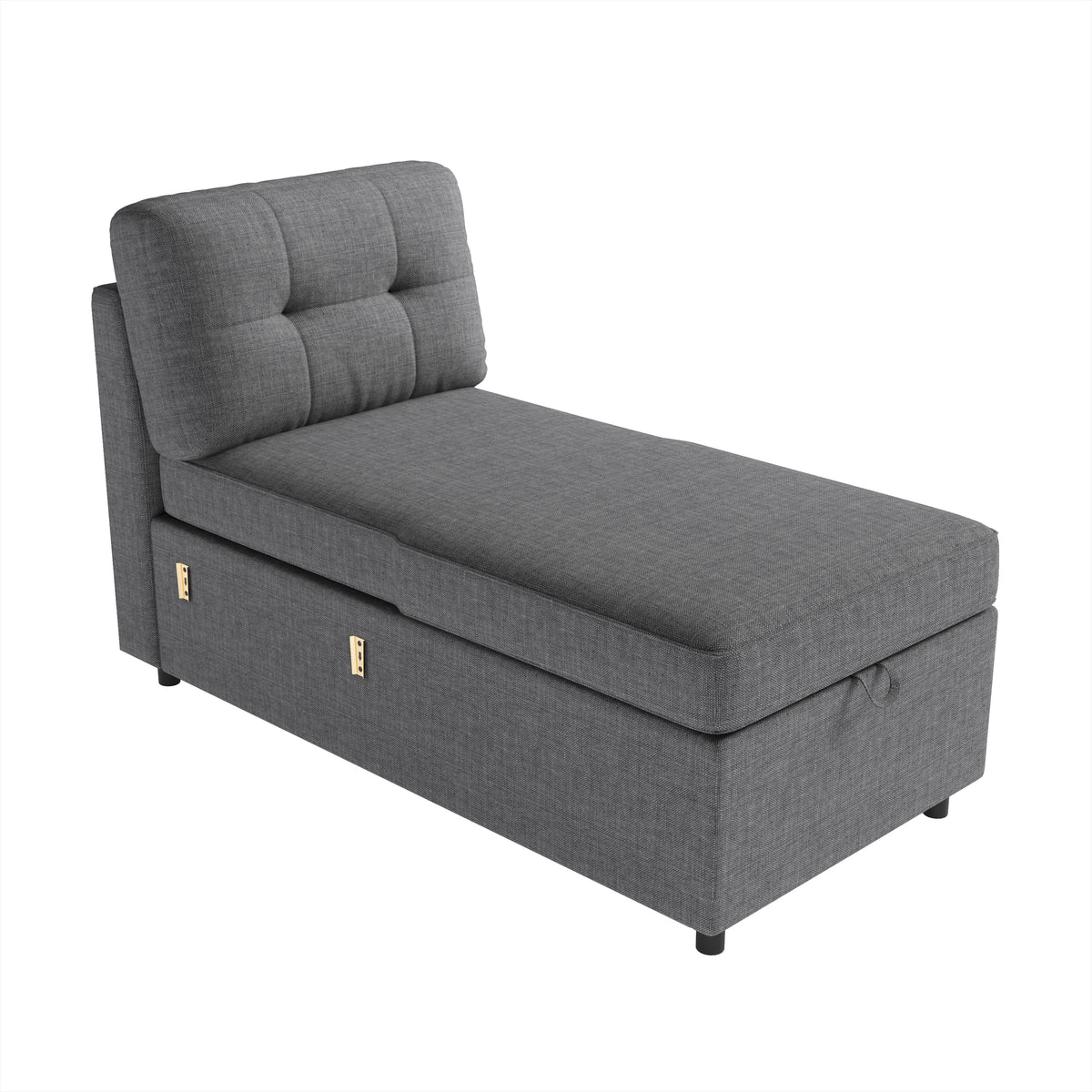 VANACC Sectional Sofa Bed with Storage and Soft Seat ,Reversible Pull Out Couch for Living Room,Beige