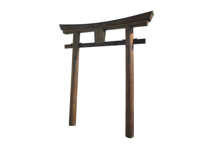 SamsGazebos Japanese Torii Gate Wooden Arbor, 106 Inch, Brown