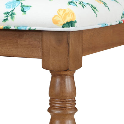 The Pioneer Woman Vintage Floral Bar Stools Made With Solid Wood Frame, Set of 2