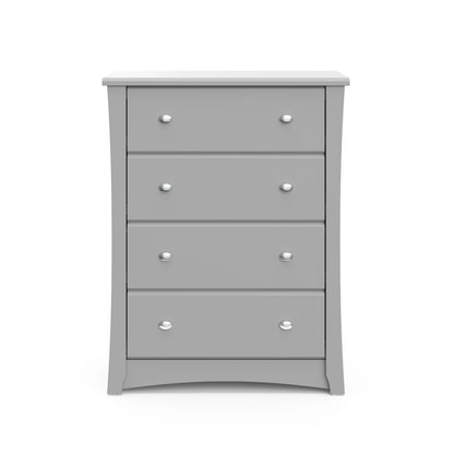 Storkcraft Crescent 4 Drawer Childrens Nursery Dresser, Espresso
