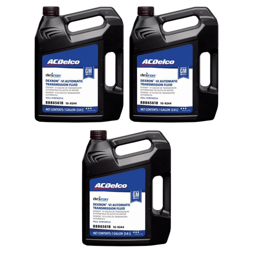 ACDelco GM 10-9244 (88865618) Original Equipment Dexron VI Full Synthetic Automatic Transmission Fluid - 1 gal (Case of 3)