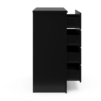 Storkcraft Crescent 4 Drawer Childrens Nursery Dresser, Espresso