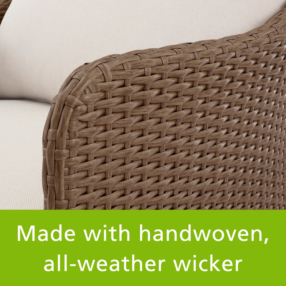 Mainstays Chelsea 2-Piece Outdoor Wicker Chairs, 2 Pack