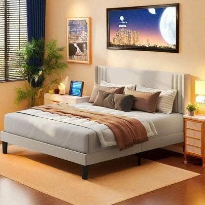 Lofka Twin Loft Bed with L-Shaped Desk, RGB Lights & Charging Station, 400lb Capacity Metal Frame, 3 Shelves & 2 Drawers, Easy Assembly��White