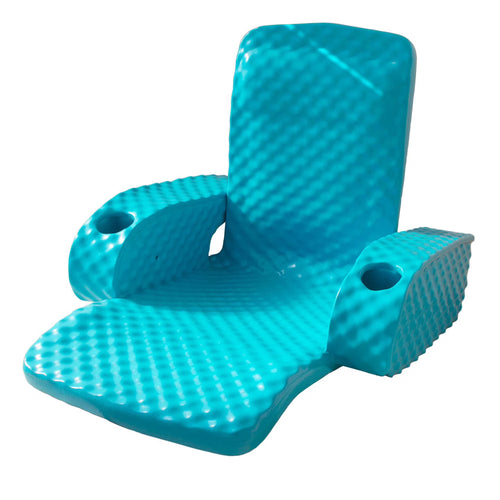 TRC Recreation Baja Folding Armchair Swimming Pool Float, Tropical Teal