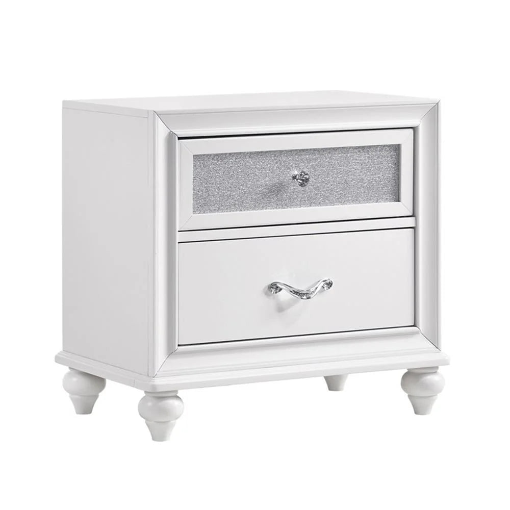 Maklaine 5-piece California King Panel Wood Bedroom Set White and Gray