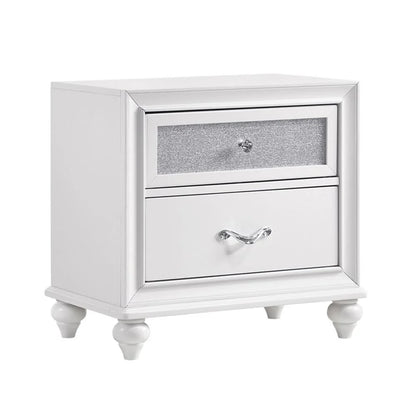 Maklaine 5-piece California King Panel Wood Bedroom Set White and Gray