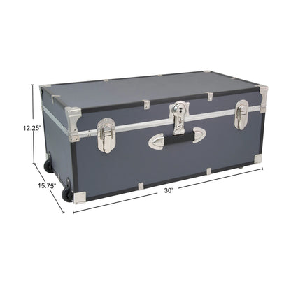Seward Collegiate Collection Footlocker Trunk with Wheels