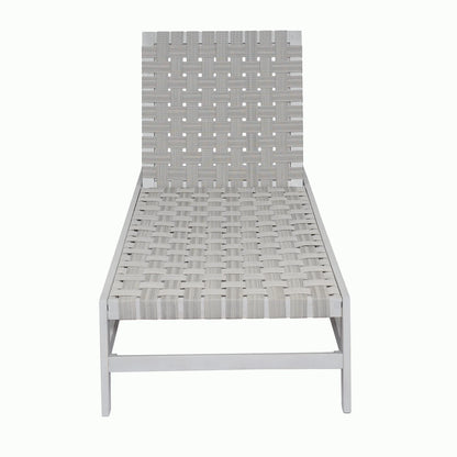 Christopher Knight Home Outdoor Wood Chaise Lounge Chair, Adjustable 4-Position Recliner with Rope Seat, Teak