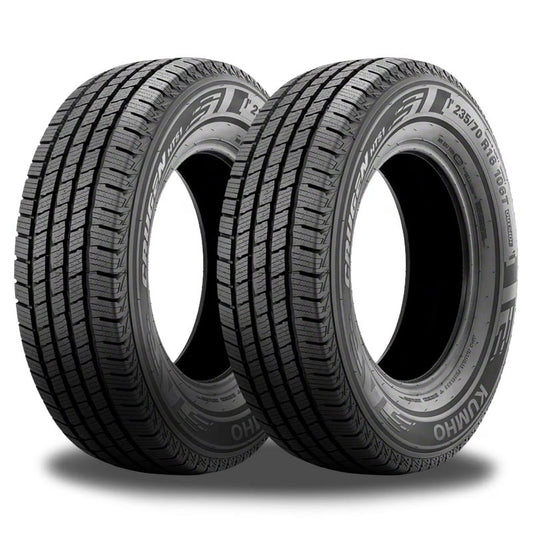 2 Kumho Crugen HT51 P 235/70R15 102T All Season Tires 70000 Mileage, 3PMSF Rated 2205813 / 235/70/15 / 2357015
