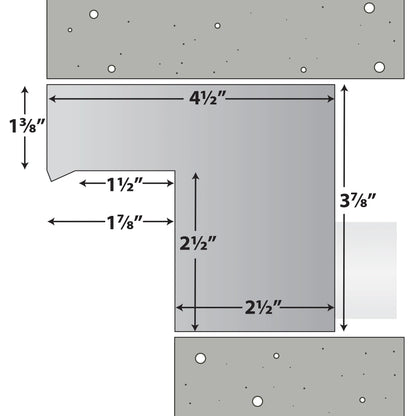 Half Off Ponds Steel Elegance Stainless Steel Spillway, 24 in., 304 SS, 1.5 in. Back Inlet, for Wet Walls & Formal Falls