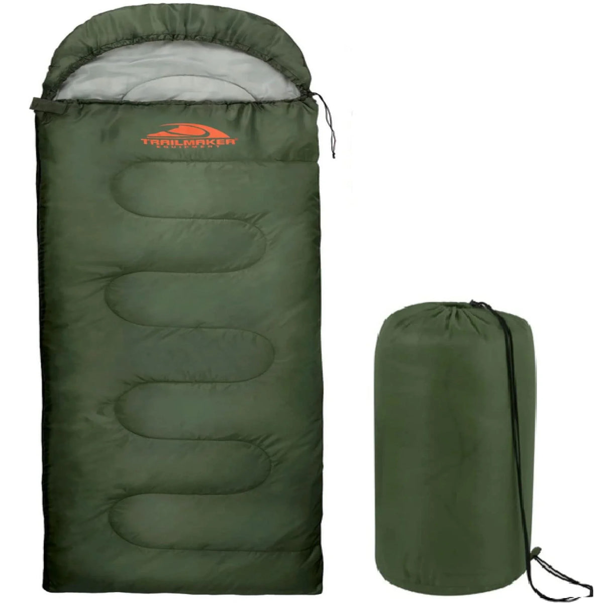 10 Pack Bulk Wholesale of Cold Weather Hooded Sleeping Bags for Adults, Kids, Homeless, Camping, Indoors, Outdoors - 10 Count Hooded Sleeping Bags in Black 71"L x 30"W