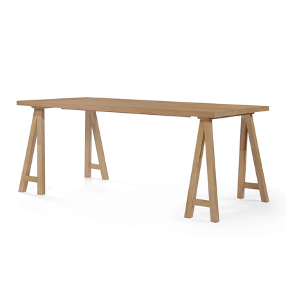 GDF Studio Modern 7 Piece Dining Set, 71" Rectangular Table with 6 Upholstered Side Chairs, Solid Wood Legs, Dark Gray+Oak