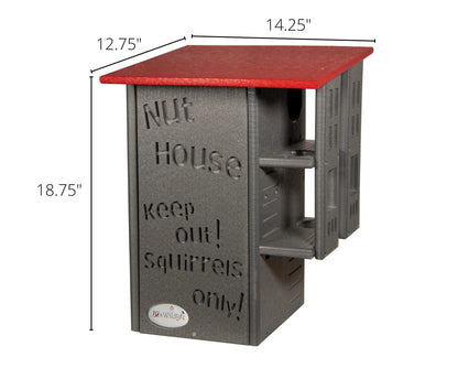 JCs Wildlife Ultimate Squirrel House Nesting Box (Blue/Gray) - A Perfect Home for Squirrels!