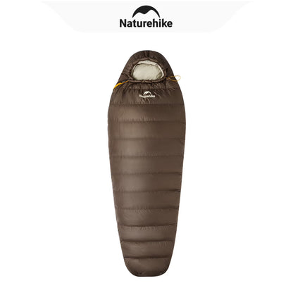 Naturehike, Mummy Sleeping Bag, Pro Outdoor Down Sleeping Bag for Cold Weather,  Water Repellent Sleeping bag with Compression Sack, High Fluffy Duck Down Filling,  For Hiking/Travel/Expedition