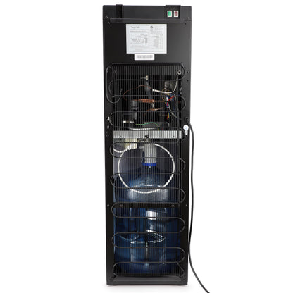 MegaChef Stainless Steel Bottom Load Hot and Cold Water Dispenser 5 Gallon Water Cooler