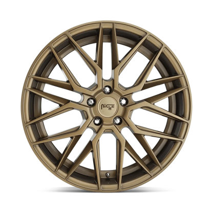Niche 1PC Aluminum Rim M191 GAMMA 19X8.5in Matte Bronze Finish, M191198565+35
