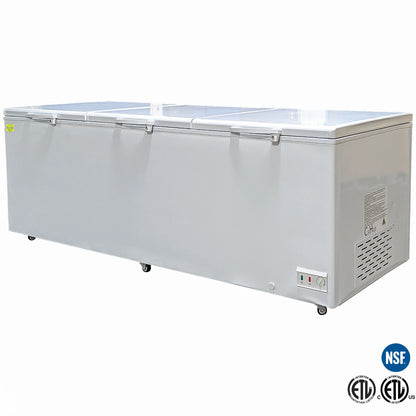 42 Cu.Ft. Chest Freezer, Deep Freezer with Top Open Three Door 106 in. Commercial Freezer NSF