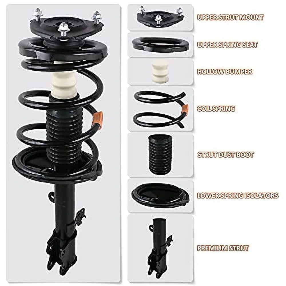 MOSTPLUS 171577L 171577R Front Pair Complete Strut Assemblies Compatible for Jeep Liberty 2002-2012/Dodge Nitro 2007-2011(Set of 2)