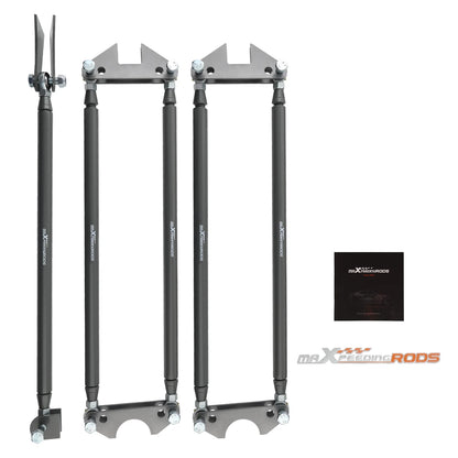 Maxpeedingrods Rear Weld-On Parallel 4 Link Suspension Kit 24" Bars Rod Rat Truck Classic