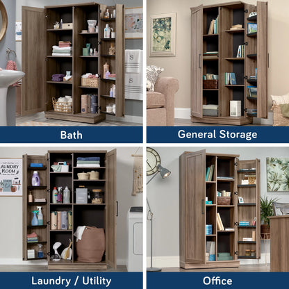 Sauder Homeplus Storage Cabinet, Sienna Oak Finish