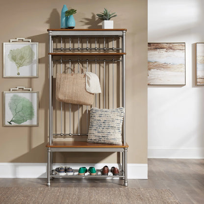 Homestyles Orleans Brown Aluminum Hall Tree