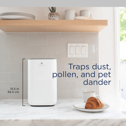 Medify Air White MA-25 Air Purifier HEPA Filters I Smoke Dust Odors Pet Dander I 3 in 1 with Pre-filter HEPA H13 & Activated Carbon I Removal of 0.1 to 0.3 microns I 825 Sq ft Coverage I Value Pack